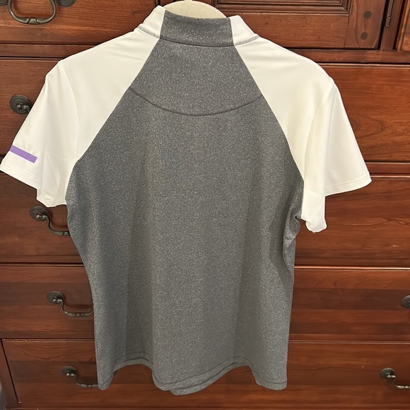 Annika Cutter&Buck women’s Large 1/2 Zip Golf Short Sleeve Pull Over - Picture 4 of 5
